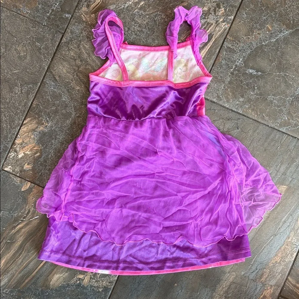 Disney Pink and Purple Girls nightgown Princess Graphics Size 3T